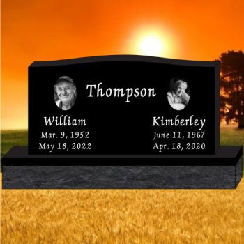 60x8x32 Black P5 All Laser Etched Upright #1109L