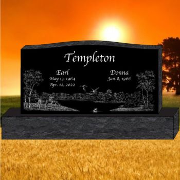 60x8x32 Black All Laser Etched Upright #1254L