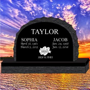 48x6x30 Black Scallop Elite Upright #1298