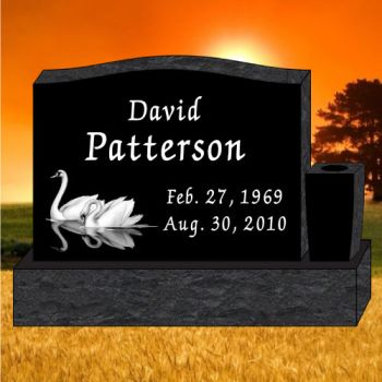 36x4x26 Black All Laser Etched Serp Upright #1313-FL