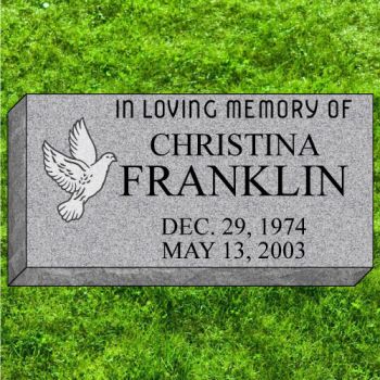 20x10x4 Gray Grassmarker #139-F