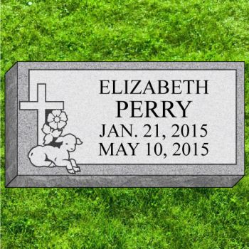 20x10x4 Gray Grassmarker #139