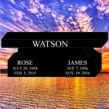 48x14x18 Black P5 2 Piece Style D 6" Hole Bench #1461