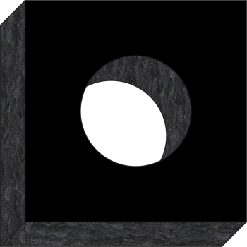 10x10x4 Black 5" Core Vase Collar #1712