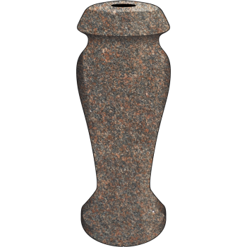 4x4x10 Deer Brown Round Vase #1806