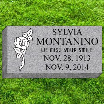 16x8x4 Gray Grassmarker #182-F