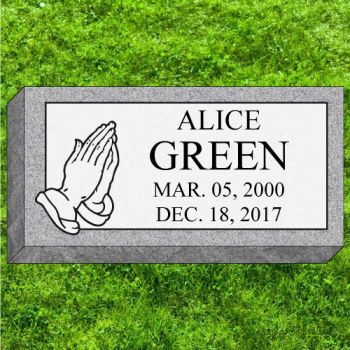 16x8x4 Gray Grassmarker #182