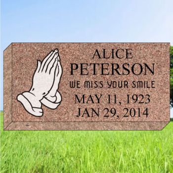 16x8x4 Morning Rose Grassmarker #185-F