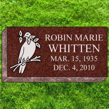 16x8x4 India Red Grassmarker #1933-F