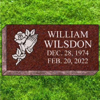 20x10x4 India Red Grassmarker #1978-F