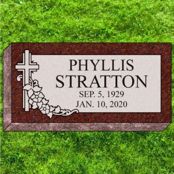 20x10x4 India Red Grassmarker #1978