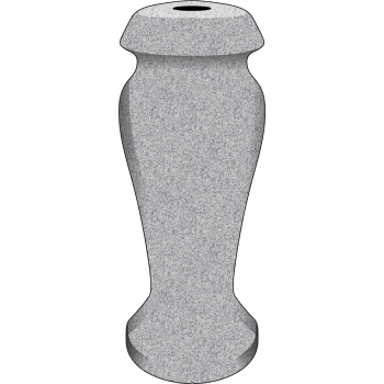 4x4x10 Gray Round Vase #231