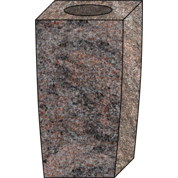 5x4x9 Paradiso Square Vase #2448