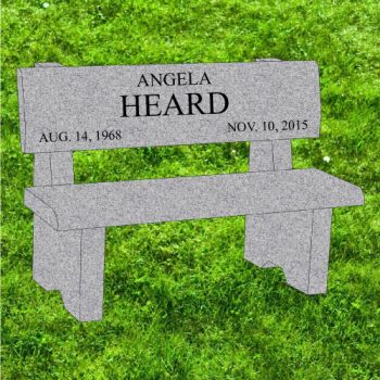 48x16x34 Gray P5 Park Bench #316