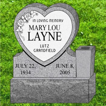 20x4x24 Gray Heart #323