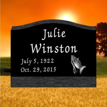 16x8x12 Black All Laser Etched Slant #476-FL