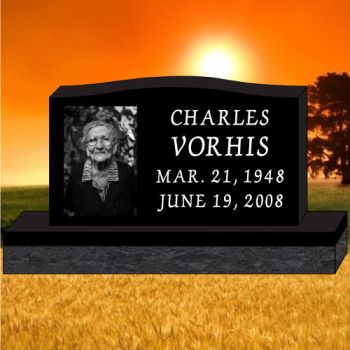 48x6x26 Black P5 All Laser Etched Upright #487L