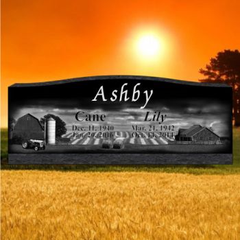 42x10x16 Black All Laser Etched Slant #553L