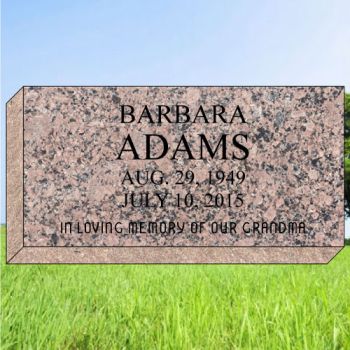 24x12x4 Clearance Sunset Red Grassmarker #597-CL