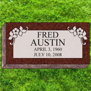 24x12x4 India Red Grassmarker #613