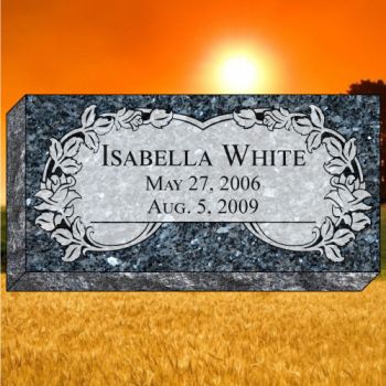 24x12x4 Blue Pearl Grassmarker #782