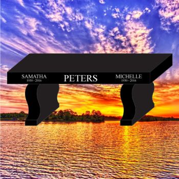 48x14x18 Black P5 3 Piece Harp Legs Bench #916