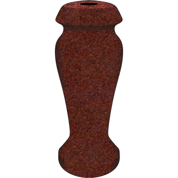 4x4x10 India Red Round Vase #950