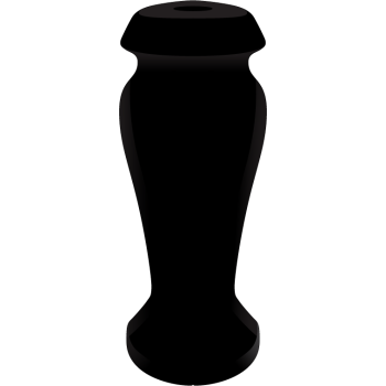 4x4x10 Black Round Vase #974