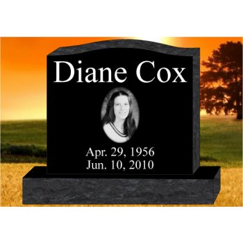 36x4x24 Black All Laser Etched Upright #1285L