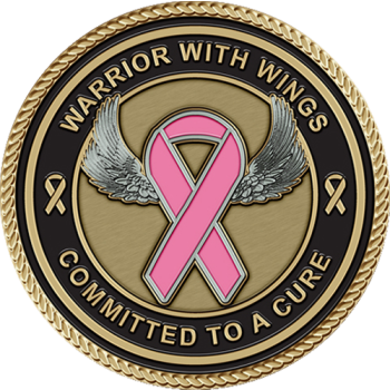 2x2 Breast Cancer Hero Medallion