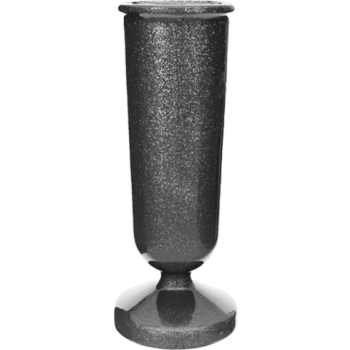 9.62x3.87 Gem 5" Statuary Inground Metal Vase #1983