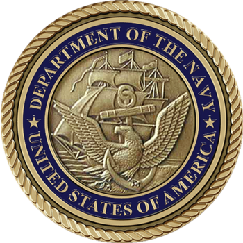3x3 Navy Hero Medallion