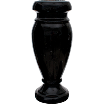 10x4 Paragon Ebony Black Metal Vase